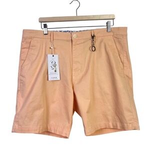 Denim & Flower Vibrant Stretch Shorts  Casual Classic Chino Peach Men's‎ Size 38